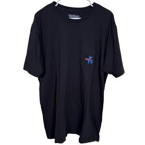 Teton Gravity Research Grateful Dead Snowboard Bear Pocket T-Shirt XXL Black EUC